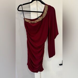 Venus Dress Sz small burgundy/wine colour